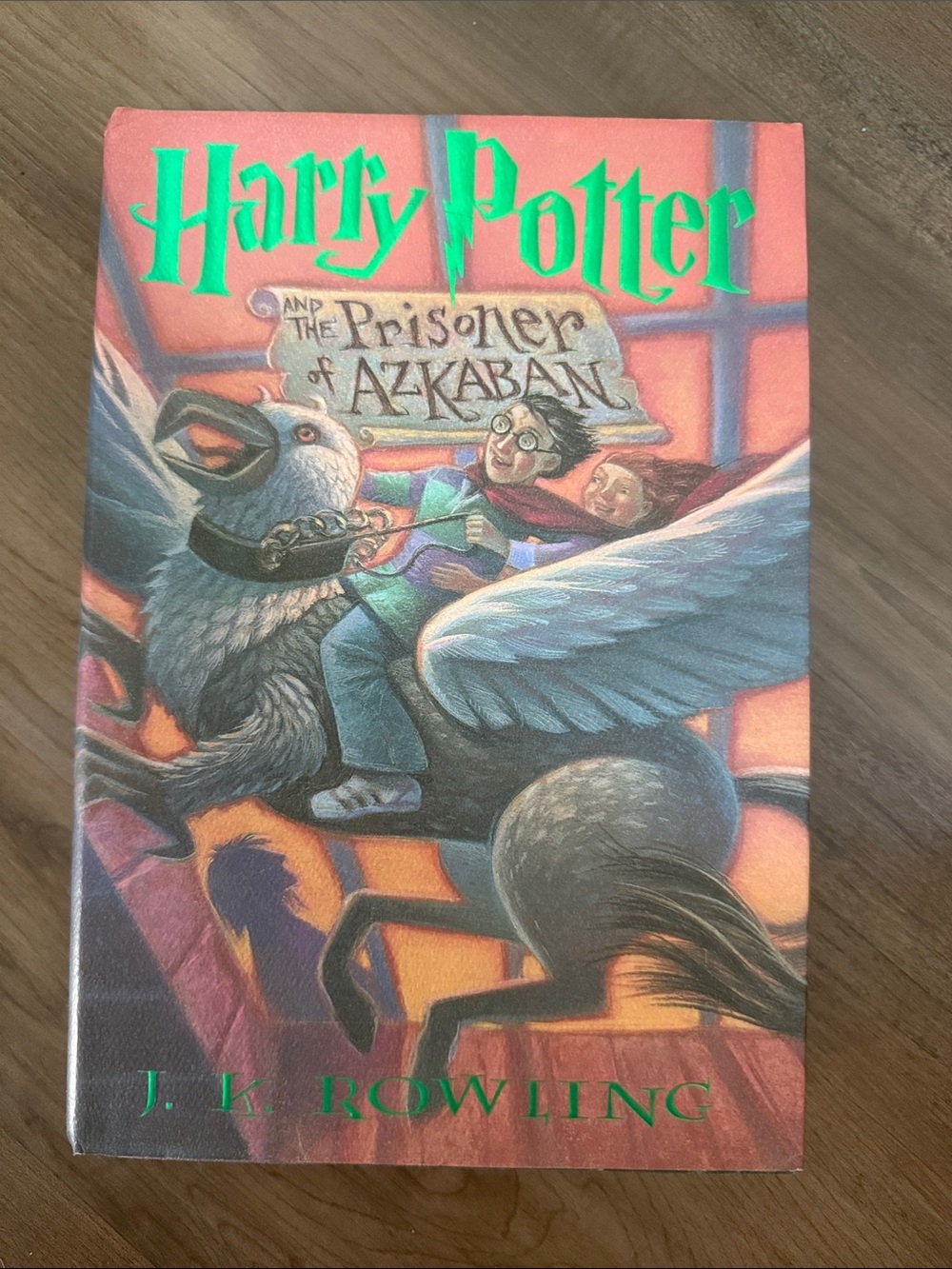 Harry Potter and the Prisoner of Azkaban — Illustrated Cover, Green Title, Hard